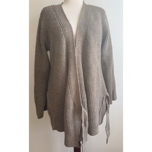 Free People WTF Cardigan Sweater Womens XS Obi Cardi Driftwood Wrap Oversized
